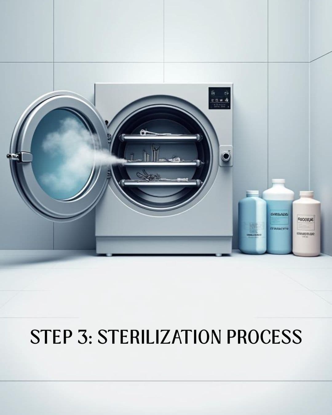 Medical autoclave sterilization machine with steam