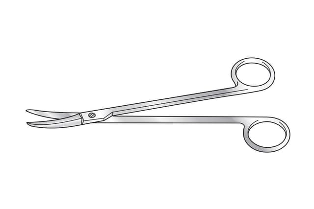 Wood Tonsil Scissors