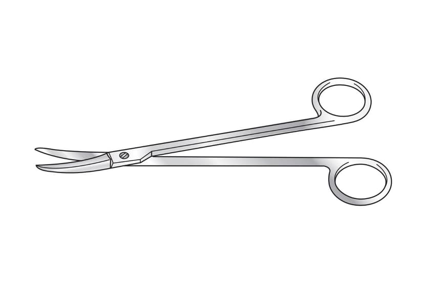 Wood Tonsil Scissors