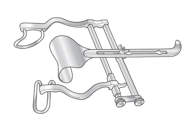 Balfour Abdominal Retractor (Trivalve, 203mm frame)