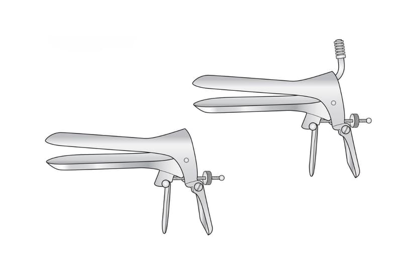 Cusco Vaginal Speculum (Standard / Insulated / With Suction / Black Finish)