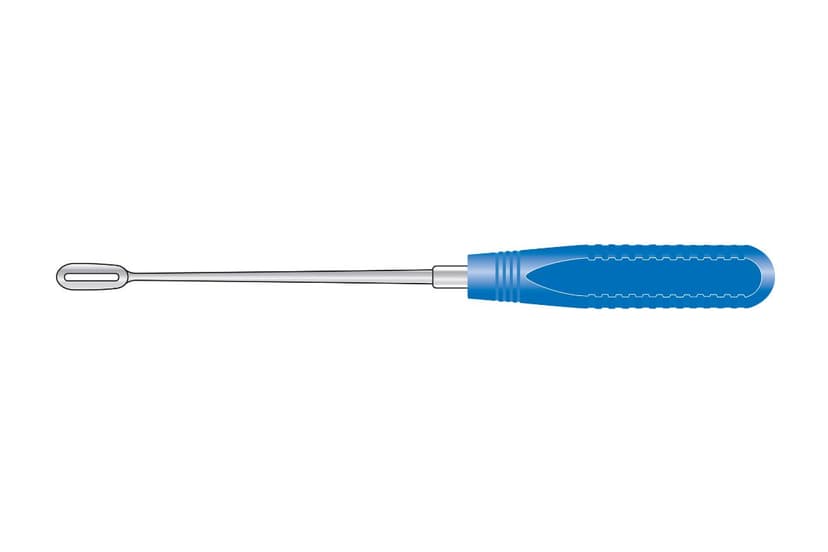 Capener Lamina Curette (Blue acetal “Suregrip”, 300mm)