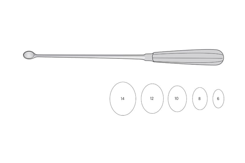 Shroeder Bone Curette (Straight, 310mm)