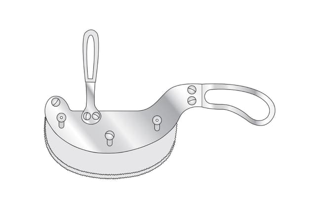 Spinal Saw (Fixed Back, Double Bladed)