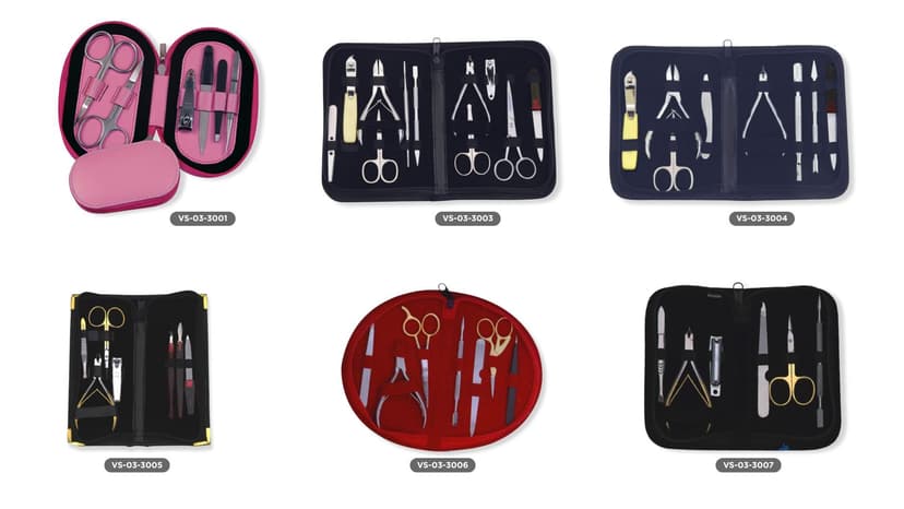 Manicure & Pedicure Kits | Professional Multi-Piece Grooming Sets