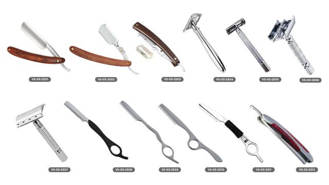 Professional Shaving Razors | Wooden, Plastic & Stainless Steel Handles