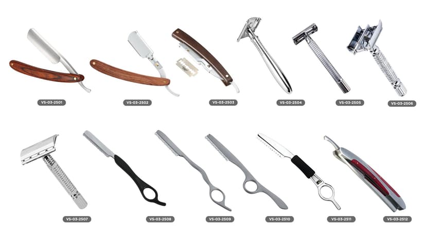Professional Shaving Razors | Wooden, Plastic & Stainless Steel Handles