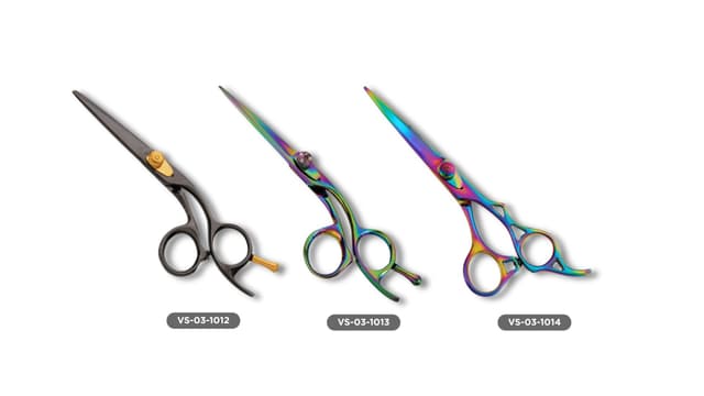 Professional Titanium Coated Hair Cutting Scissors | Japanese Stainless Steel Barber Shears