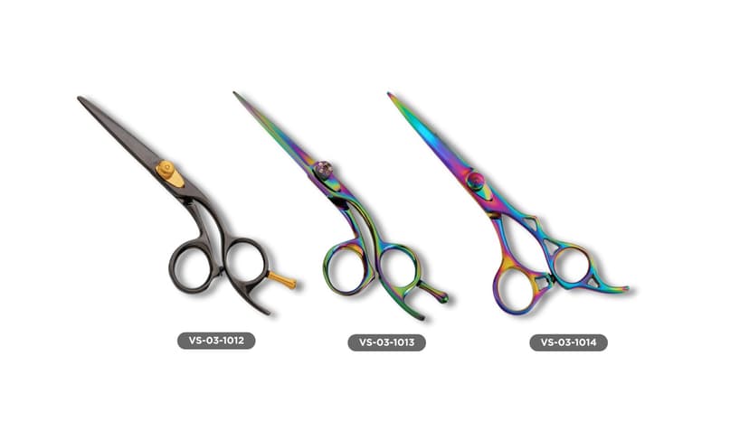 Professional Titanium Coated Hair Cutting Scissors | Japanese Stainless Steel Barber Shears