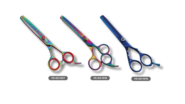 Professional Titanium Coated Hair Cutting Scissors | Japanese Stainless Steel Barber Shears